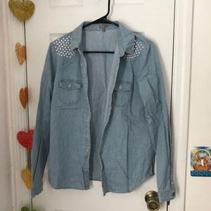 Jean button up